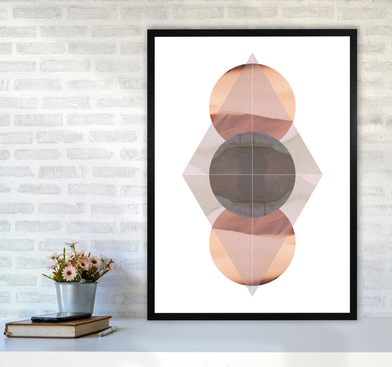 Abstract Sandstorm 3 Modern Print A1 White Frame
