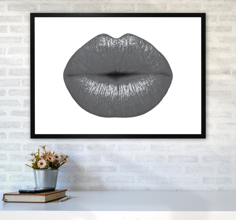Lips Modern Print A1 White Frame