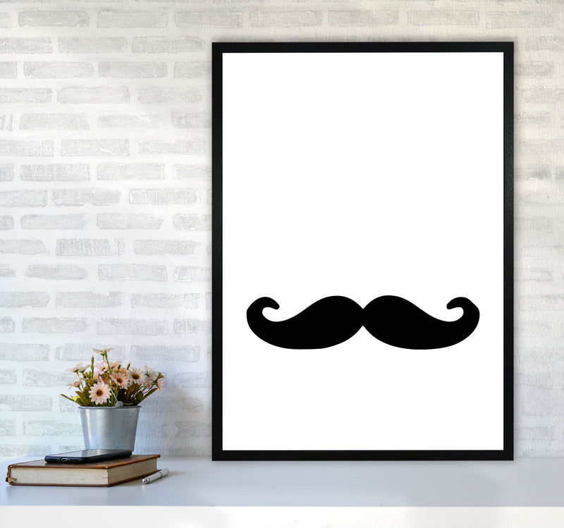 Moustache Modern Print A1 White Frame