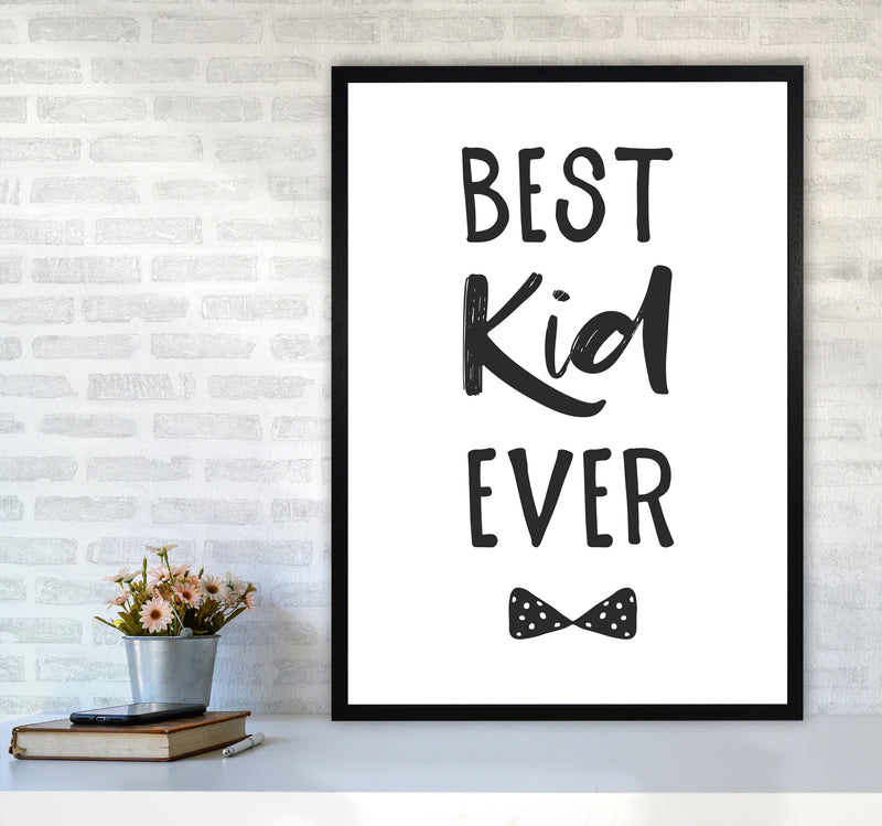 Best Kid Ever Black Framed Nursey Wall Art Print A1 White Frame