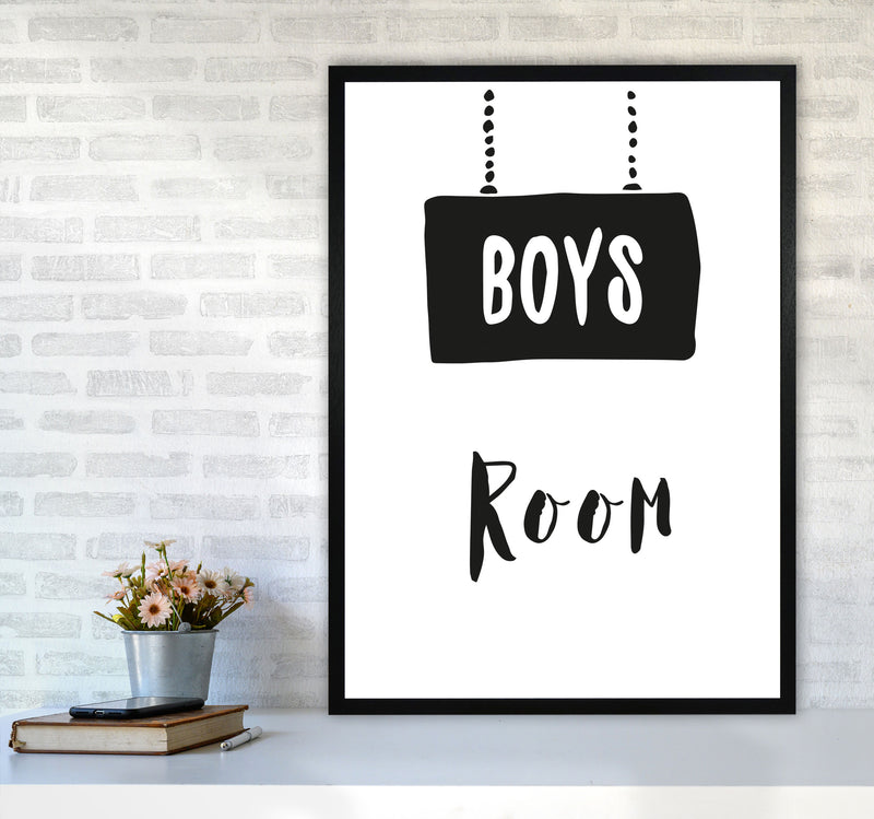 Boys Room Black Framed Nursey Wall Art Print A1 White Frame