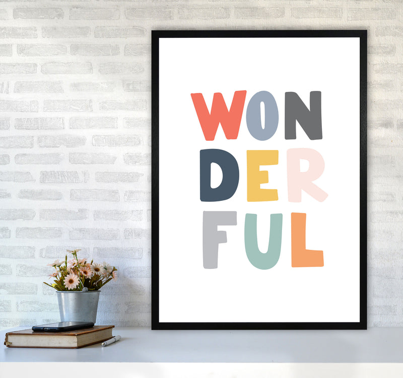 Wonderful Colour Framed Nursey Wall Art Print A1 White Frame