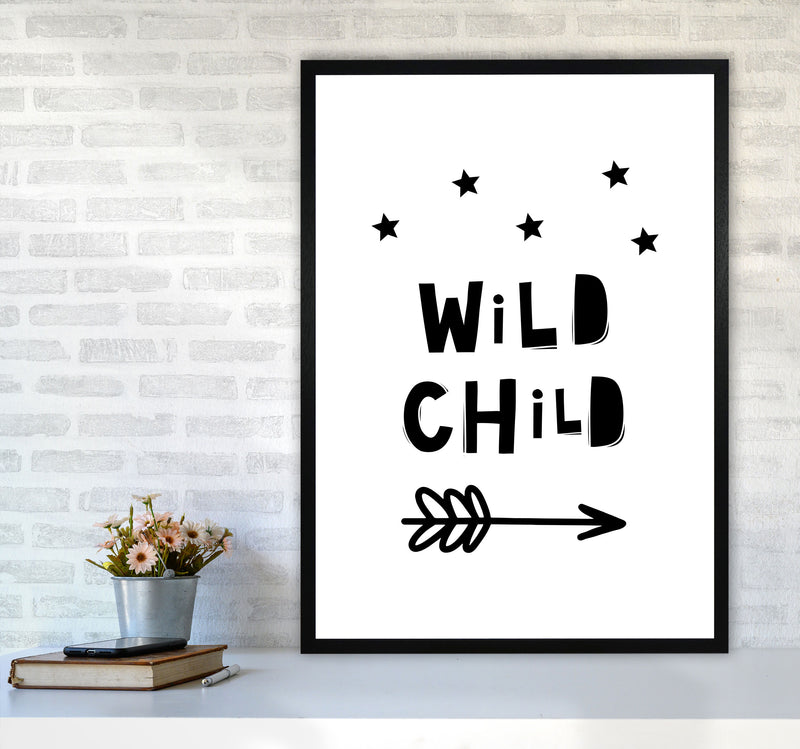 Wild Child Scandi Modern Print A1 White Frame