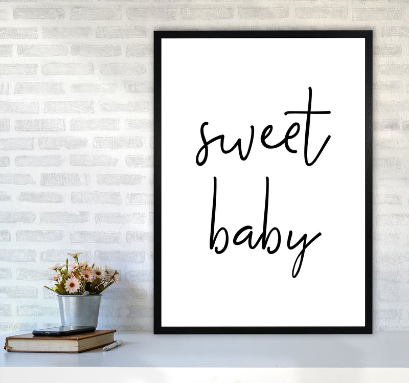 Sweet Baby Modern Print A1 White Frame