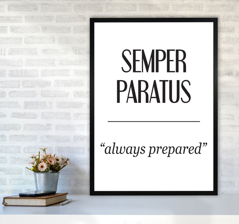 Semper Paratus Modern Print A1 White Frame
