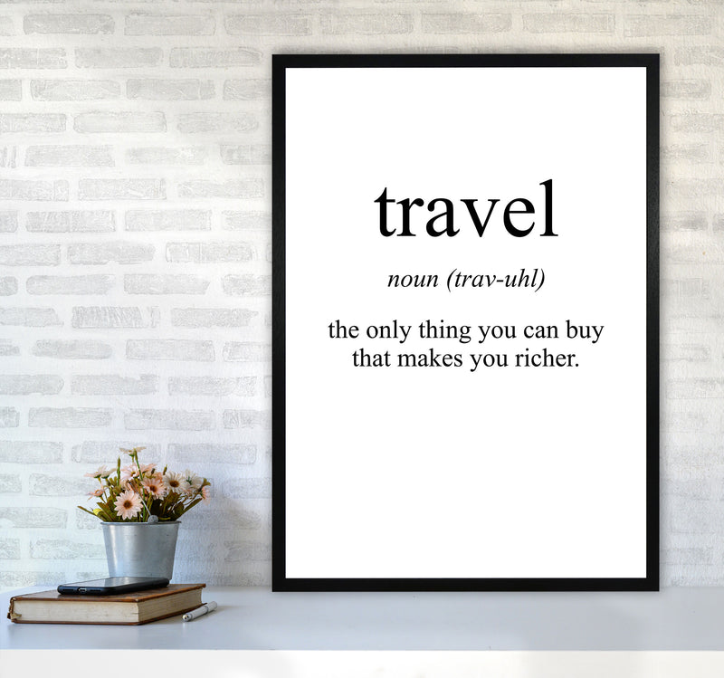Travel Modern Print A1 White Frame