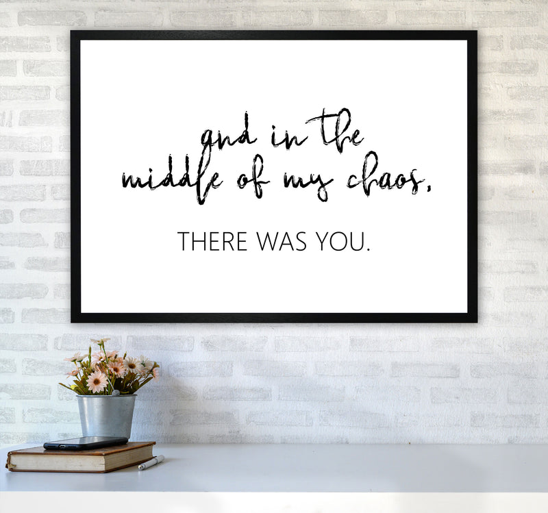 There Was You Modern Print A1 White Frame