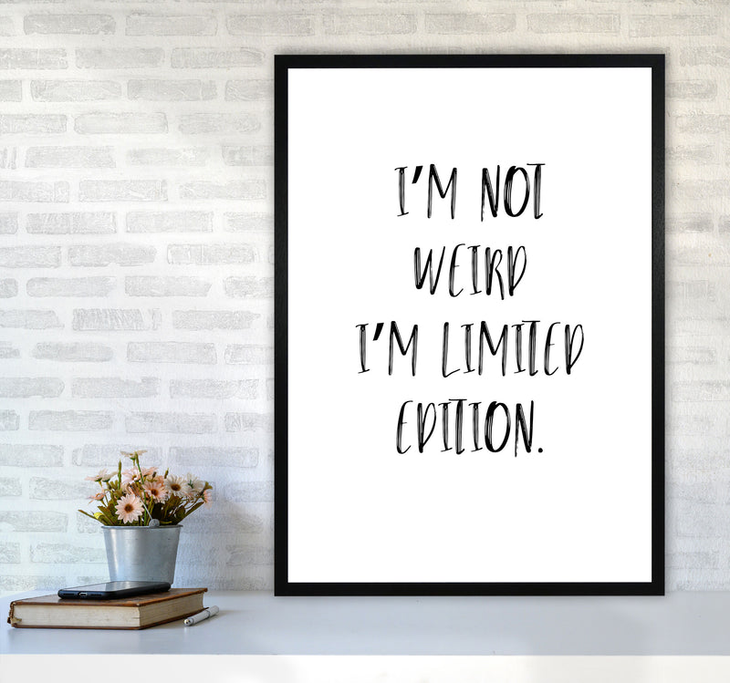 Limited Edition Framed Typography Wall Art Print A1 White Frame