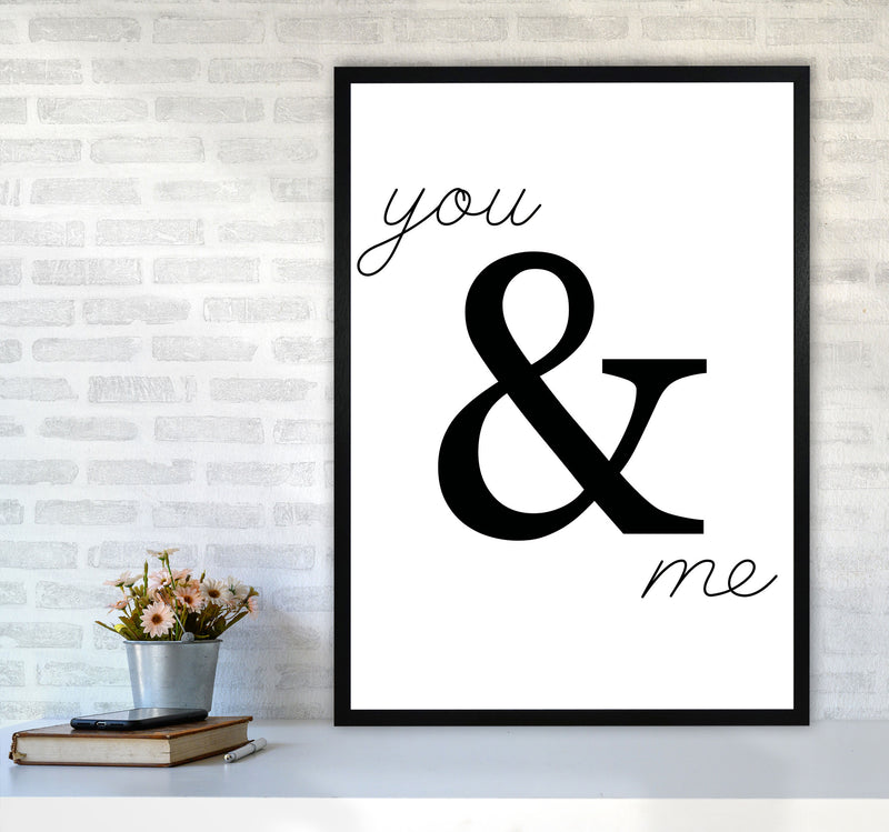 You & Me Modern Print A1 White Frame