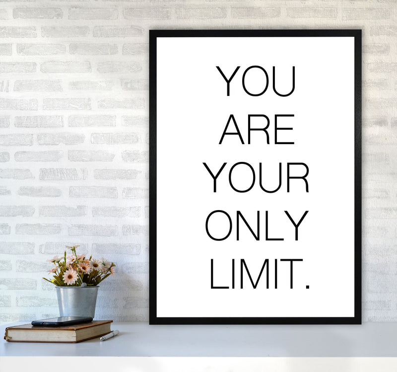 You Are Your Only Limit Modern Print A1 White Frame