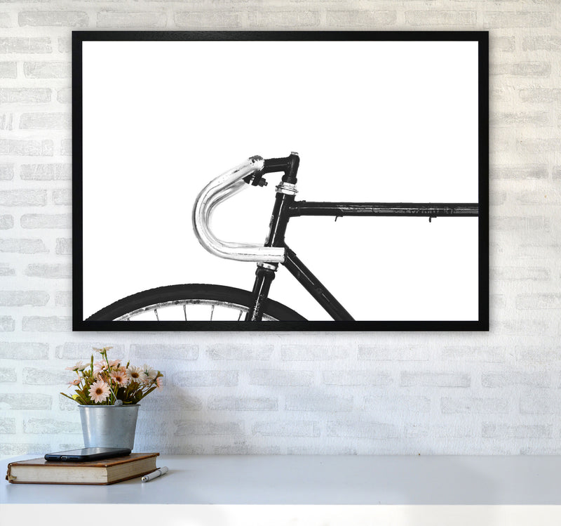 Minimal Bike Frame Modern Print A1 White Frame