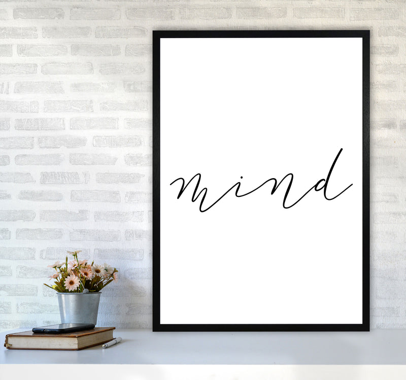 Mind Framed Typography Wall Art Print A1 White Frame