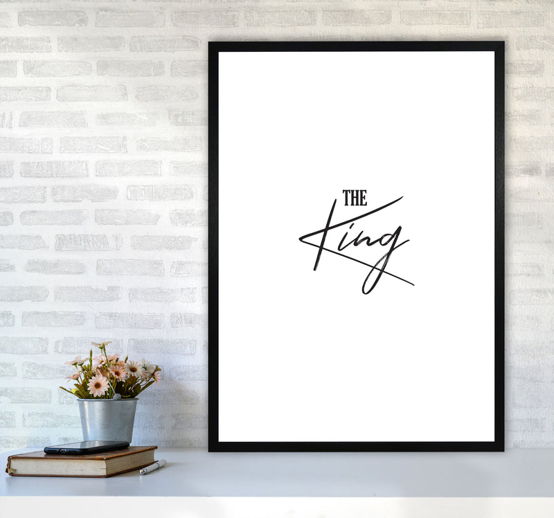 The King Modern Print A1 White Frame