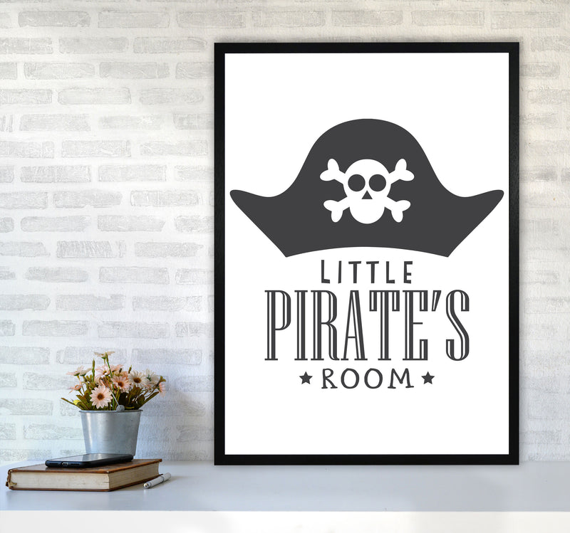 Little Pirates Room Framed Nursey Wall Art Print A1 White Frame