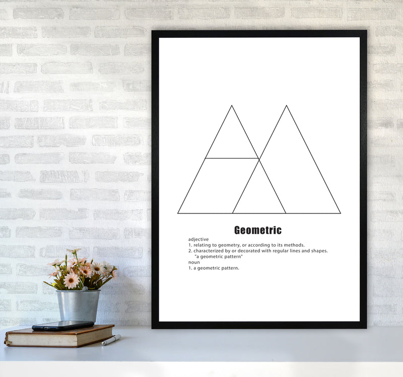 Geometric Meaning 2 Modern Print A1 White Frame