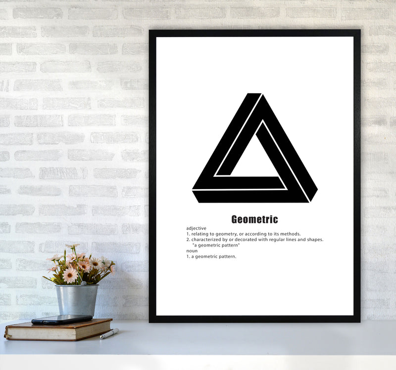 Geometric Meaning 4 Modern Print A1 White Frame