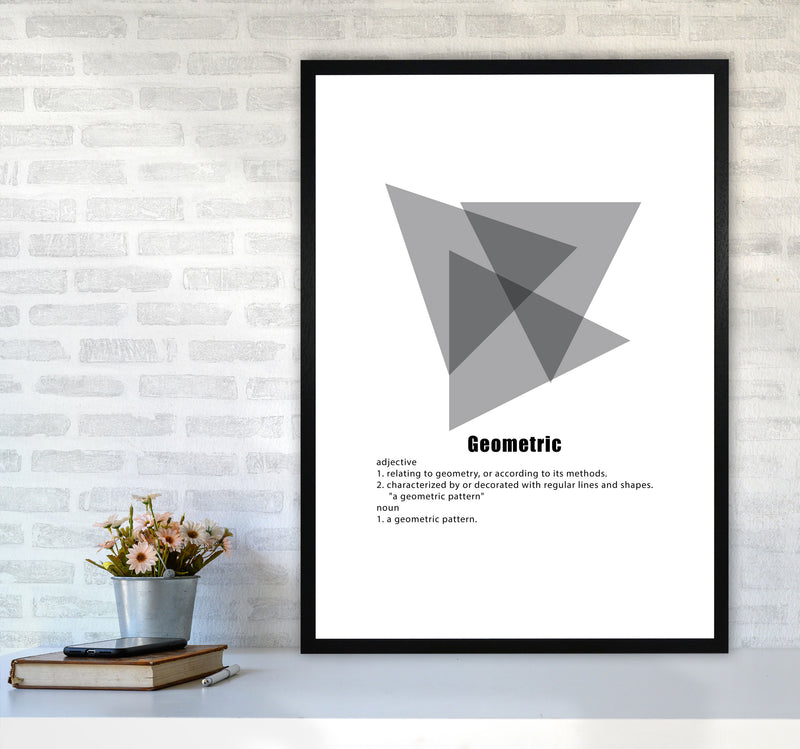Geometric Meaning 5 Modern Print A1 White Frame