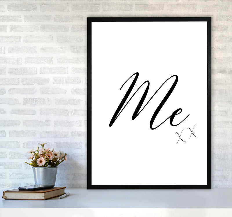 Me Framed Typography Wall Art Print A1 White Frame