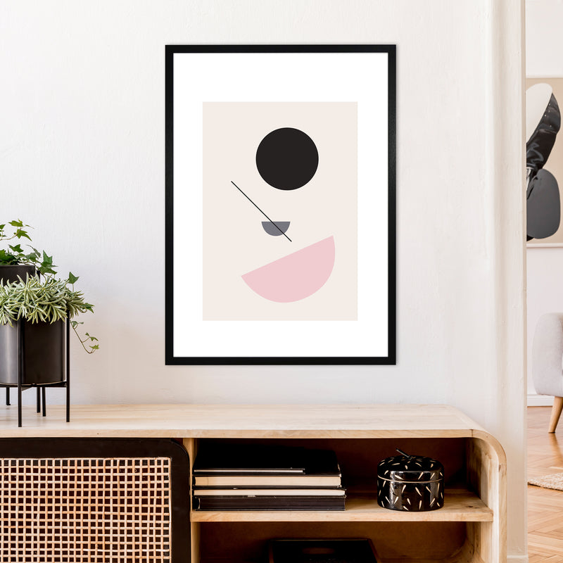 Mila Abstract N3  Art Print by Pixy Paper A1 White Frame