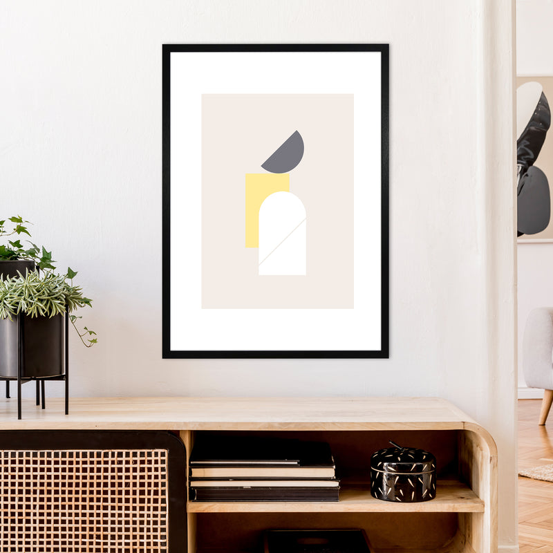 Mila Abstract N11  Art Print by Pixy Paper A1 White Frame