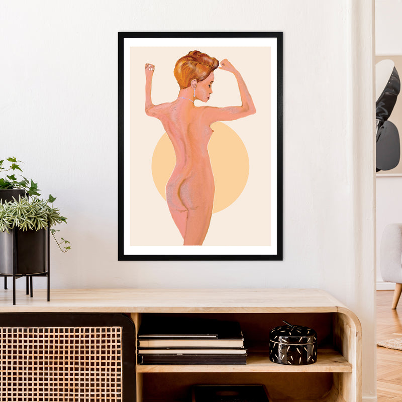 Nude Woman  Art Print by Pixy Paper A1 White Frame