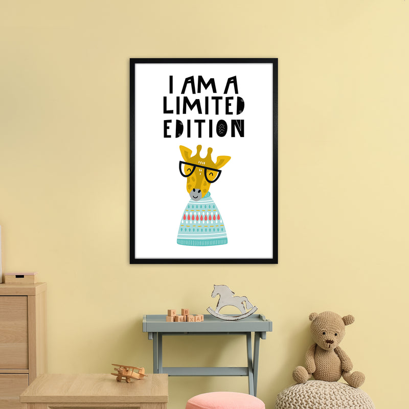 I Am Limited Edition Animal Pop  Art Print by Pixy Paper A1 White Frame