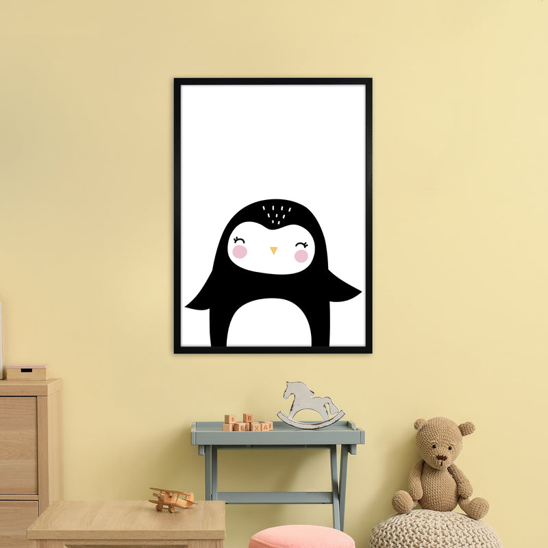 Penguin  Art Print by Pixy Paper A1 White Frame