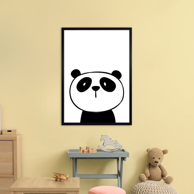 Panda  Art Print by Pixy Paper A1 White Frame