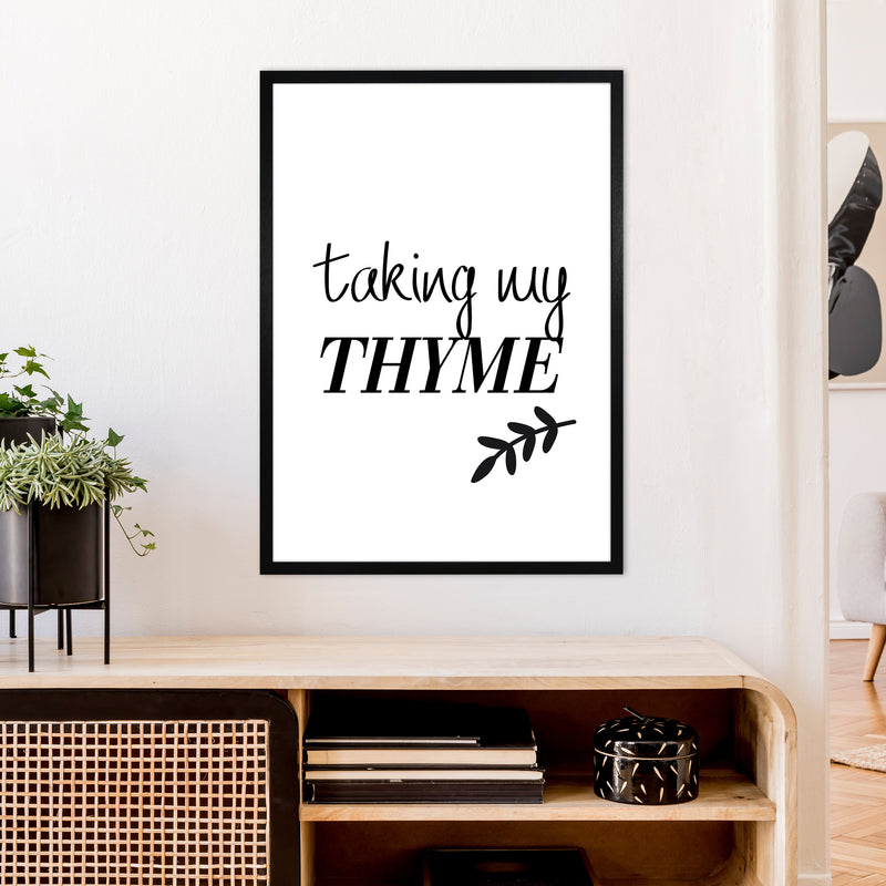 Taking My Thyme  Art Print by Pixy Paper A1 White Frame
