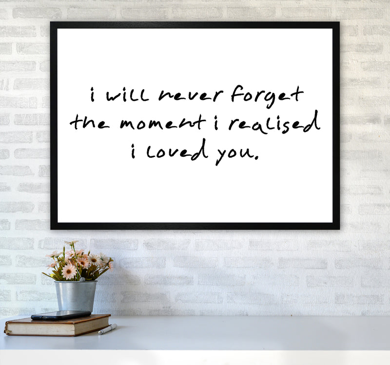 I Will Never Forget  Art Print by Pixy Paper A1 White Frame