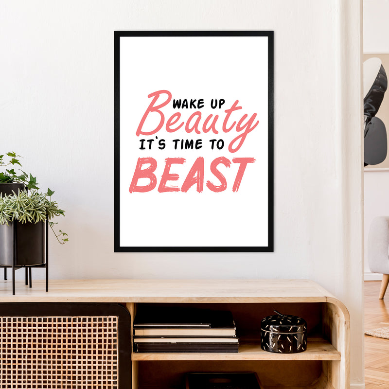 Wake Up Beauty  Art Print by Pixy Paper A1 White Frame