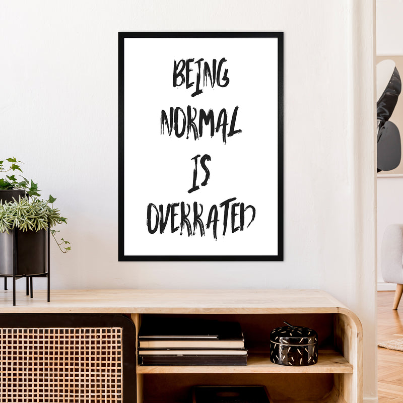 Being Normal  Art Print by Pixy Paper A1 White Frame