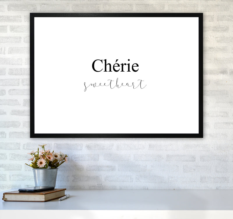 Cherie  Art Print by Pixy Paper A1 White Frame