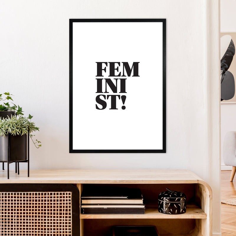 Feminist  Art Print by Pixy Paper A1 White Frame