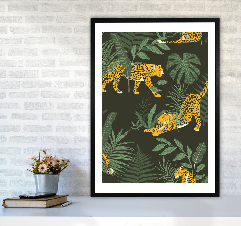 Wild Collection Cheetah Art Print by Pixy Paper A1 White Frame