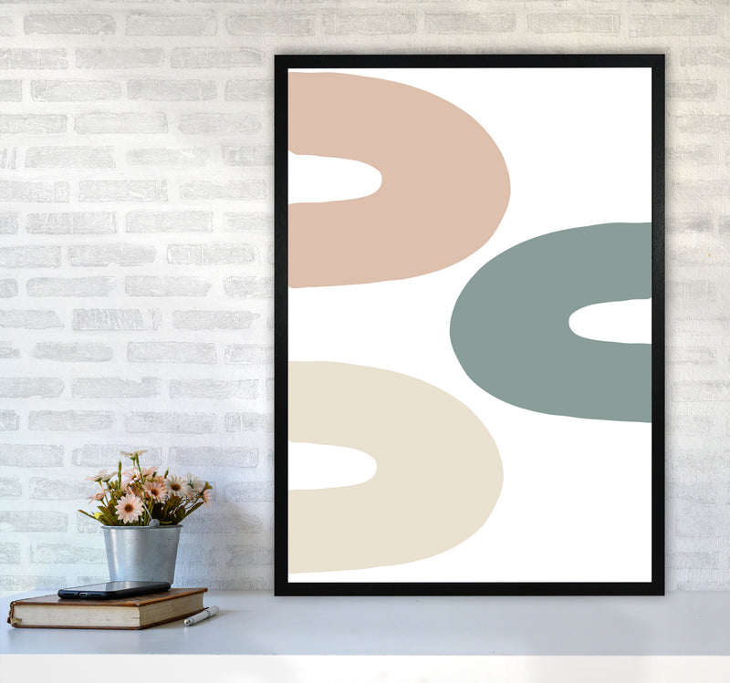 Inspired Three Rainbows Art Print by Pixy Paper A1 White Frame