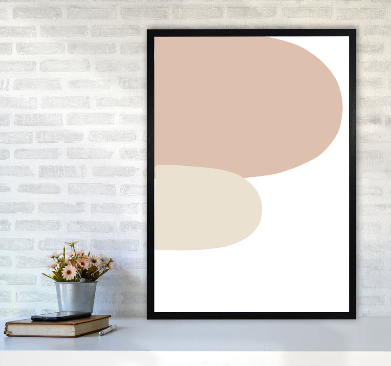 Inspired Side Stones Art Print by Pixy Paper A1 White Frame