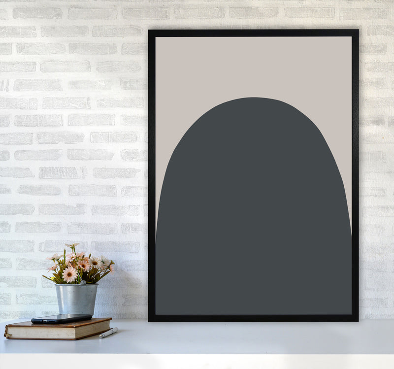 Inspired Off Black and Stone Hill Art Print by Pixy Paper A1 White Frame