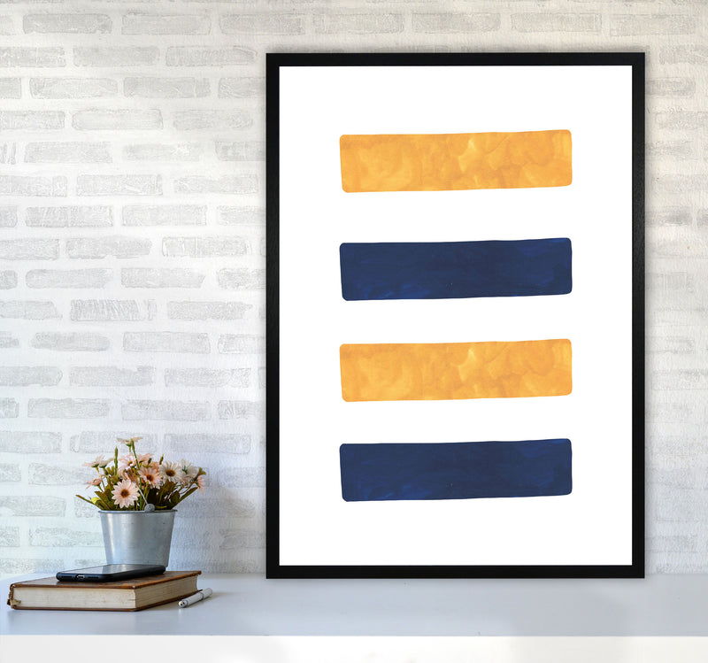 Horizon Abstract Lines  Art Print by Pixy Paper A1 White Frame