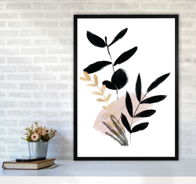 Delicate Floral 01 Art Print by Pixy Paper A1 White Frame