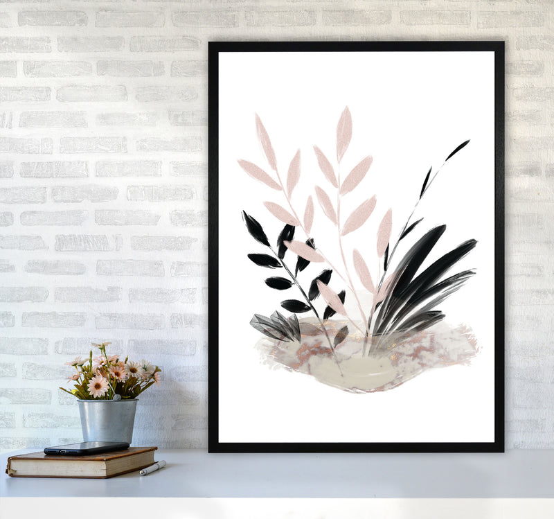 Delicate Floral 05 Art Print by Pixy Paper A1 White Frame