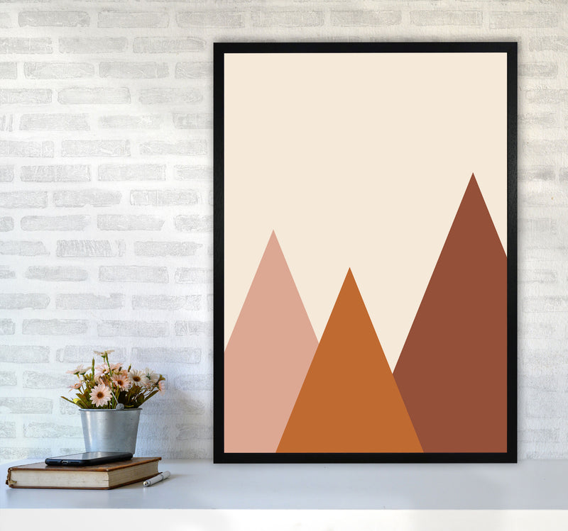 Autumn Rolly abstract Art Print by Pixy Paper A1 White Frame