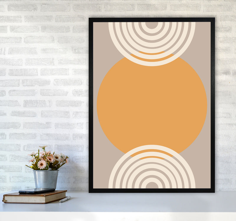 Autumn Orla abstract Art Print by Pixy Paper A1 White Frame