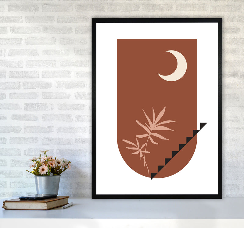 Autumn Willow abstract Art Print by Pixy Paper A1 White Frame