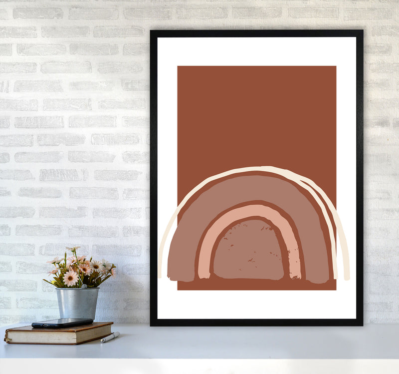 Autumn Camilla abstract Art Print by Pixy Paper A1 White Frame