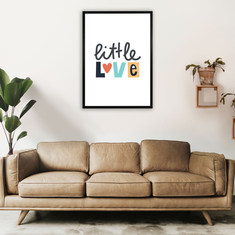 Little love Neutral kids Art Print by Pixy Paper A1 White Frame