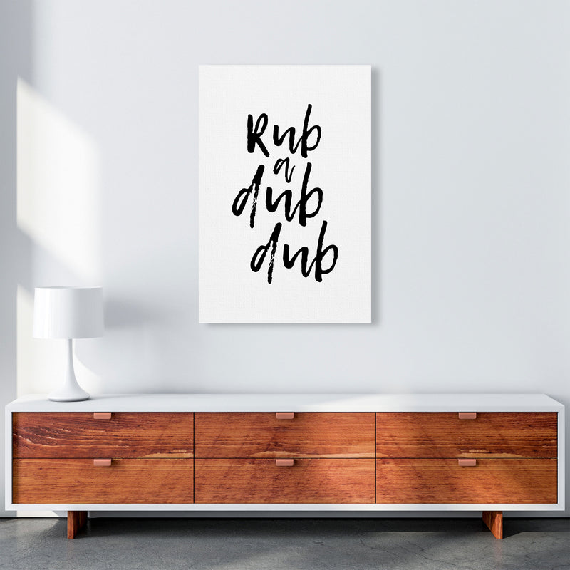 Rub A Dub Dub, Bathroom Modern Print, Framed Bathroom Wall Art A1 Canvas