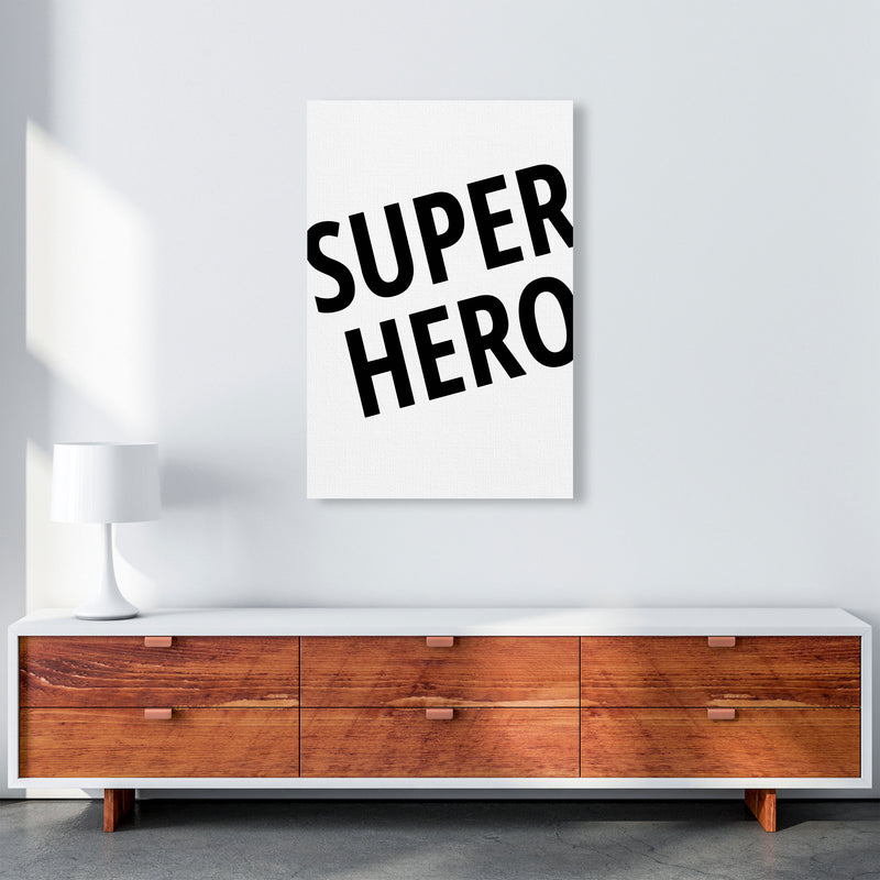Superhero Framed Nursey Wall Art Print A1 Canvas