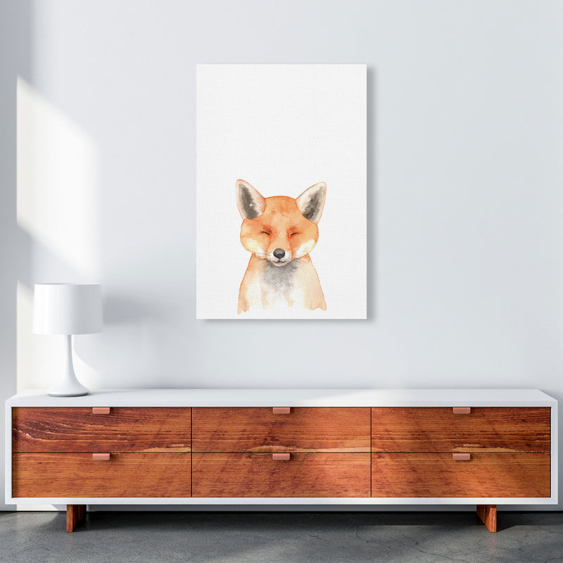 Forest Friends, Cute Fox Modern Print Animal Art Print A1 Canvas