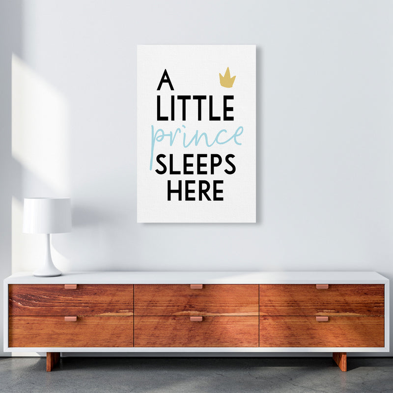 A Little Prince Sleeps Here Framed Nursey Wall Art Print A1 Canvas